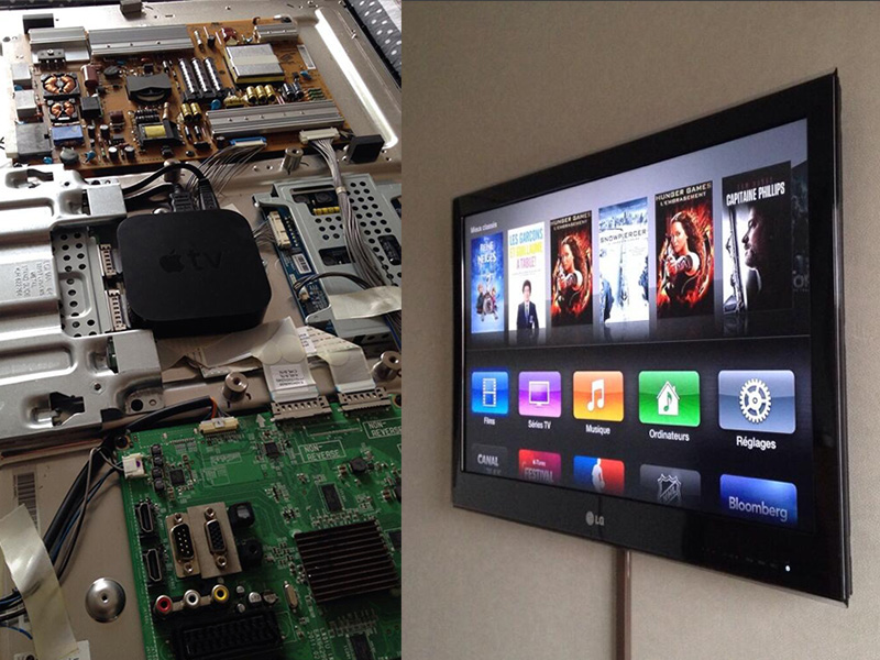 Un Apple TV intégré à un téléviseur LG