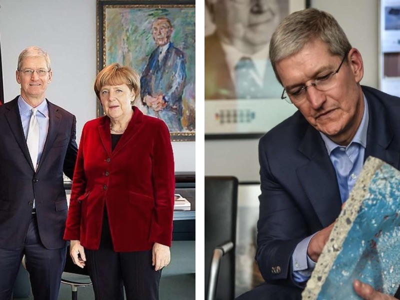 Angela Merkel hôte de Tim Cook