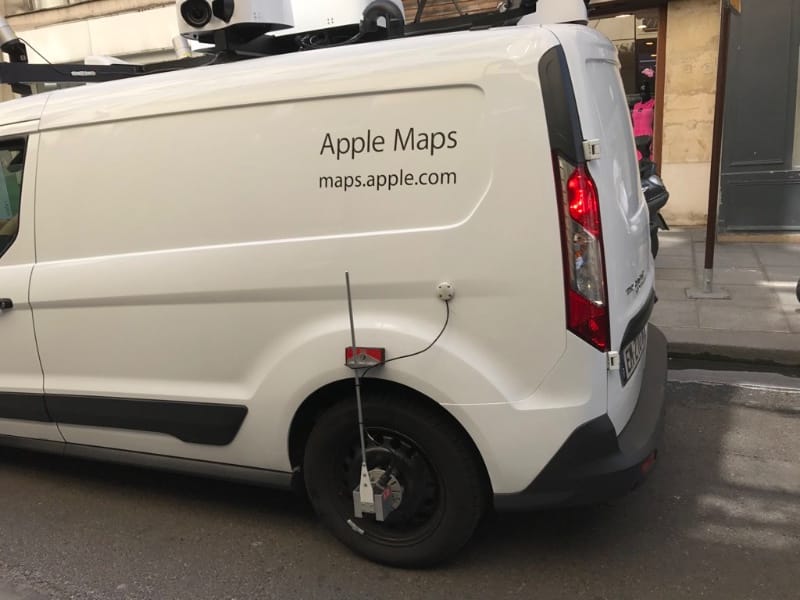 Une voiture Apple à Paris pour améliorer Plans