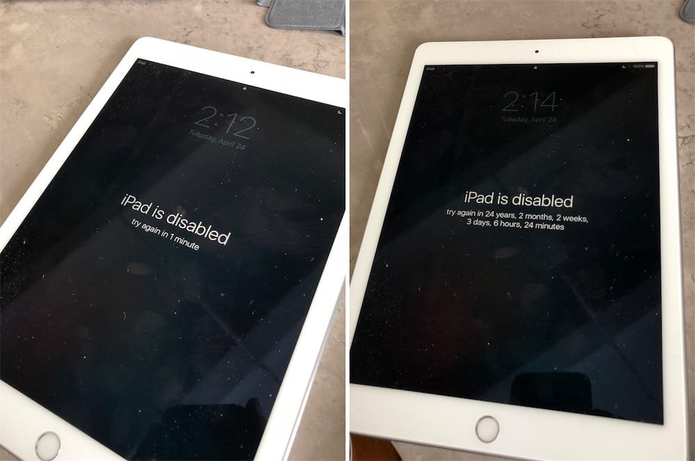 Un iPad bloqué pendant 24 ans, ça dure