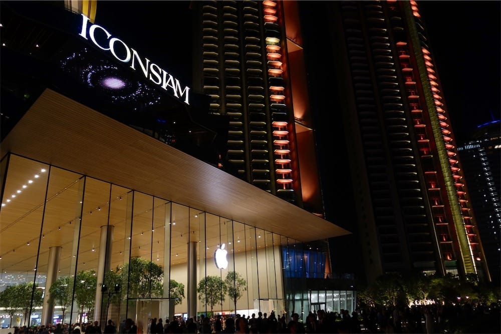 Faste pour le nouvel Apple Store Iconsiam de Bangkok